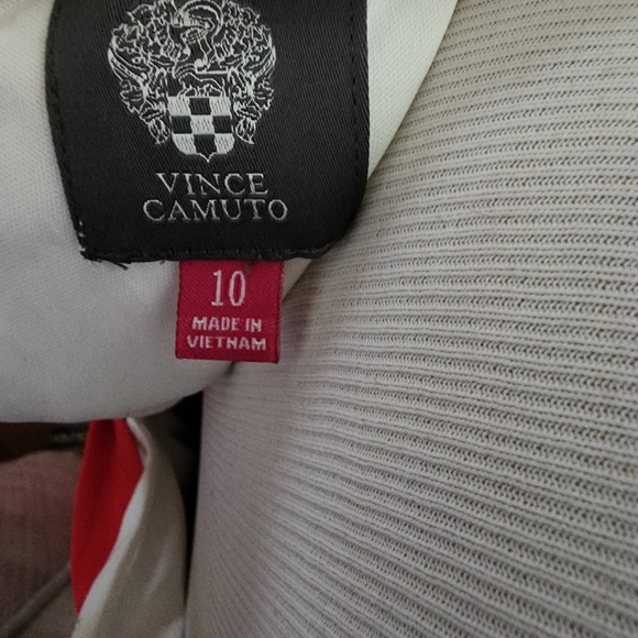 Vince Camuto White and Blue Sleeveless Halter Sundress - Picture 6 of 6